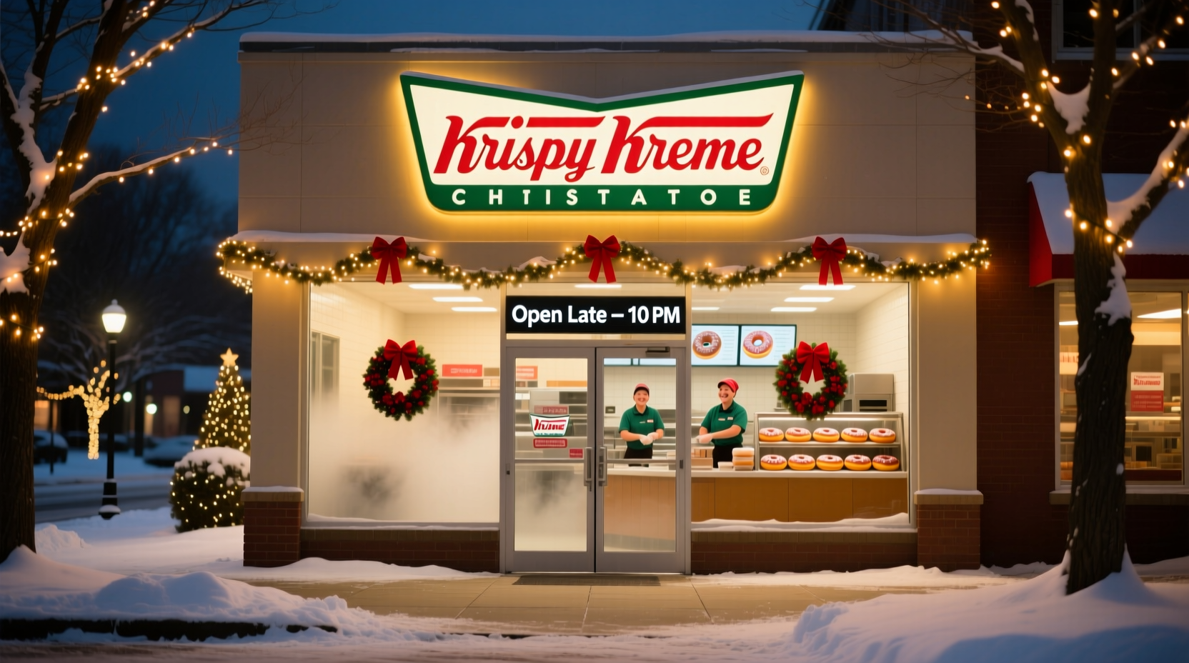is krispy kreme open on christmas eve