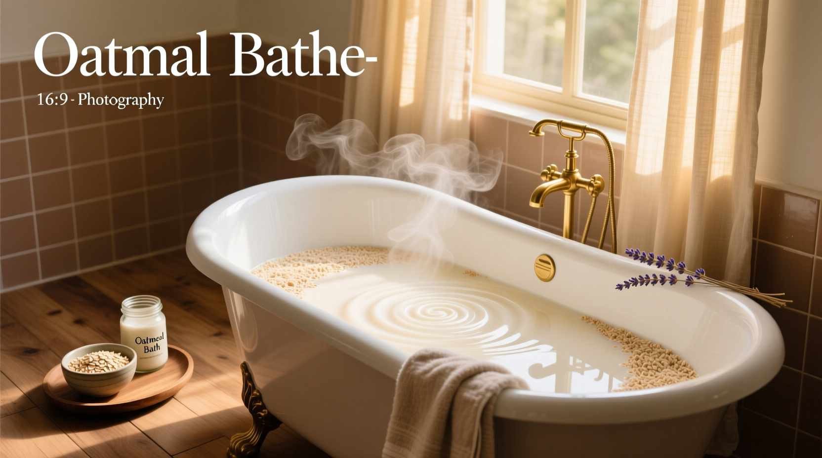 oatmeal milk bath for soothing skin
