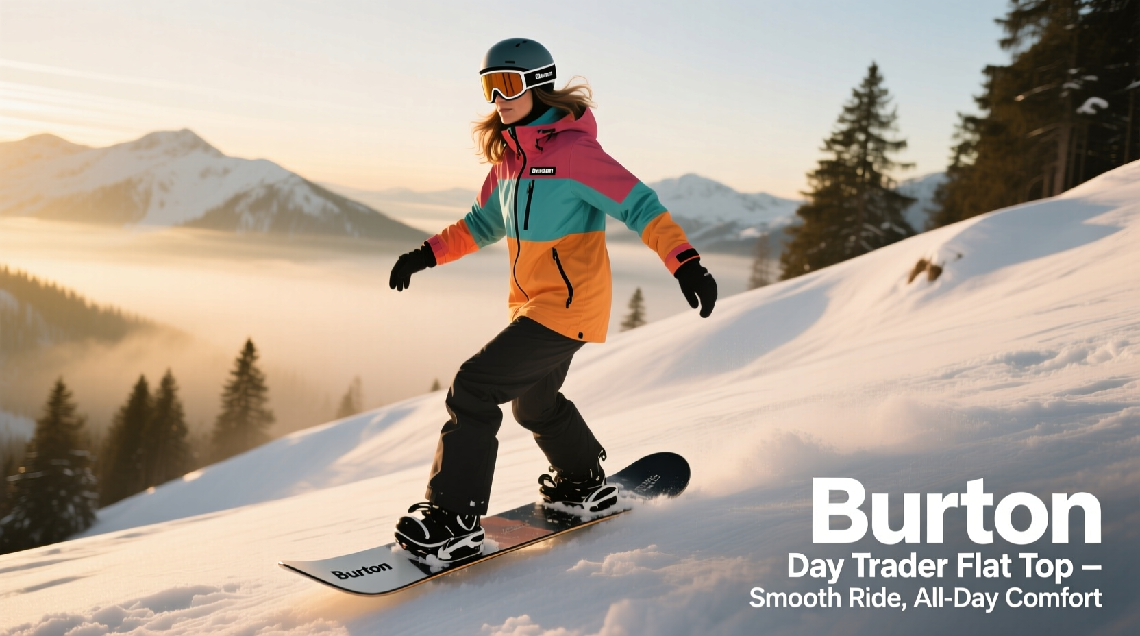 womens burton day trader flat top snowboard