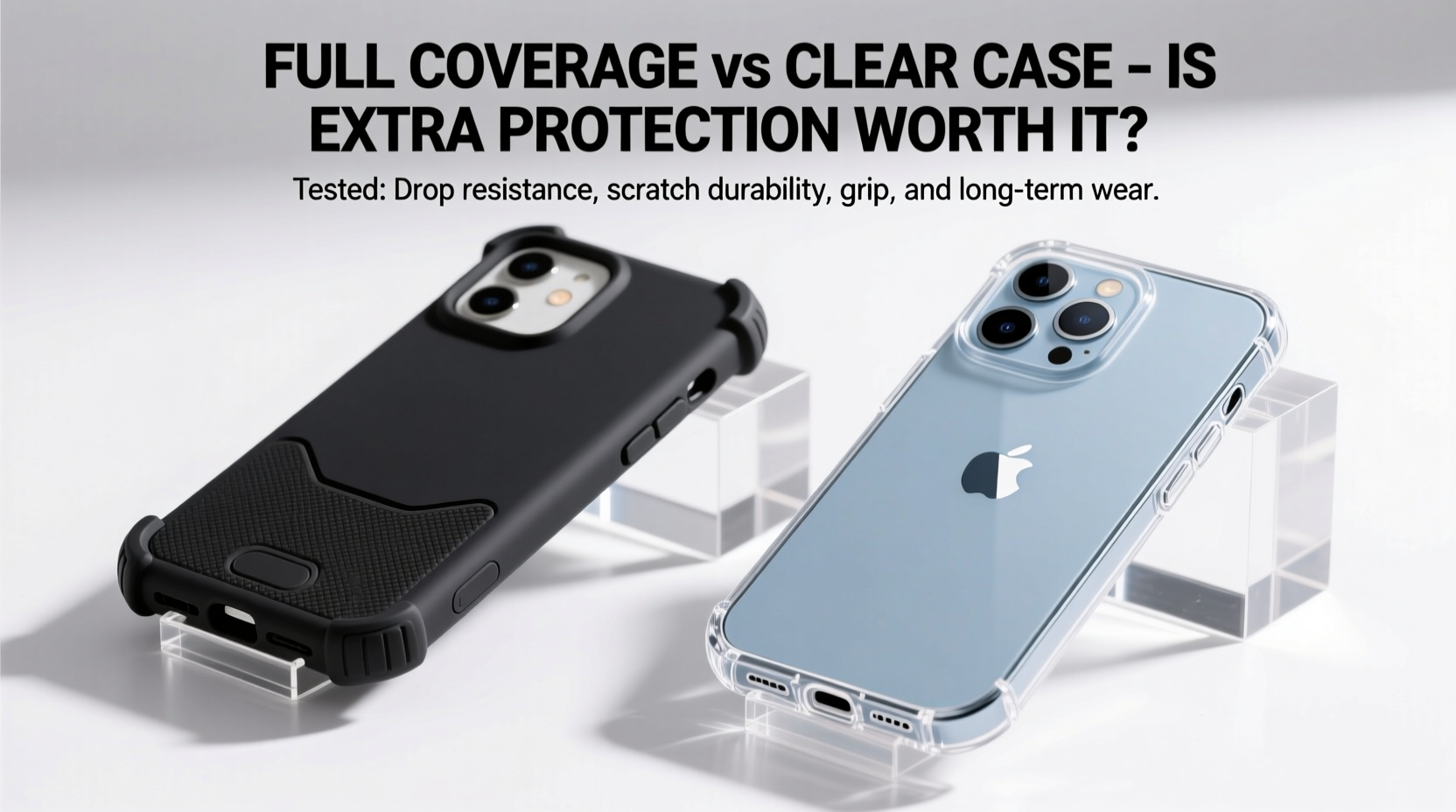 full coverage iphone case vs clear case is the extra protection worth it or are clear cases enough