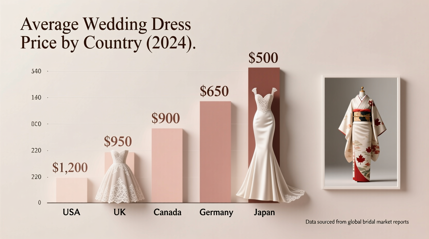 how much is the average wedding dress