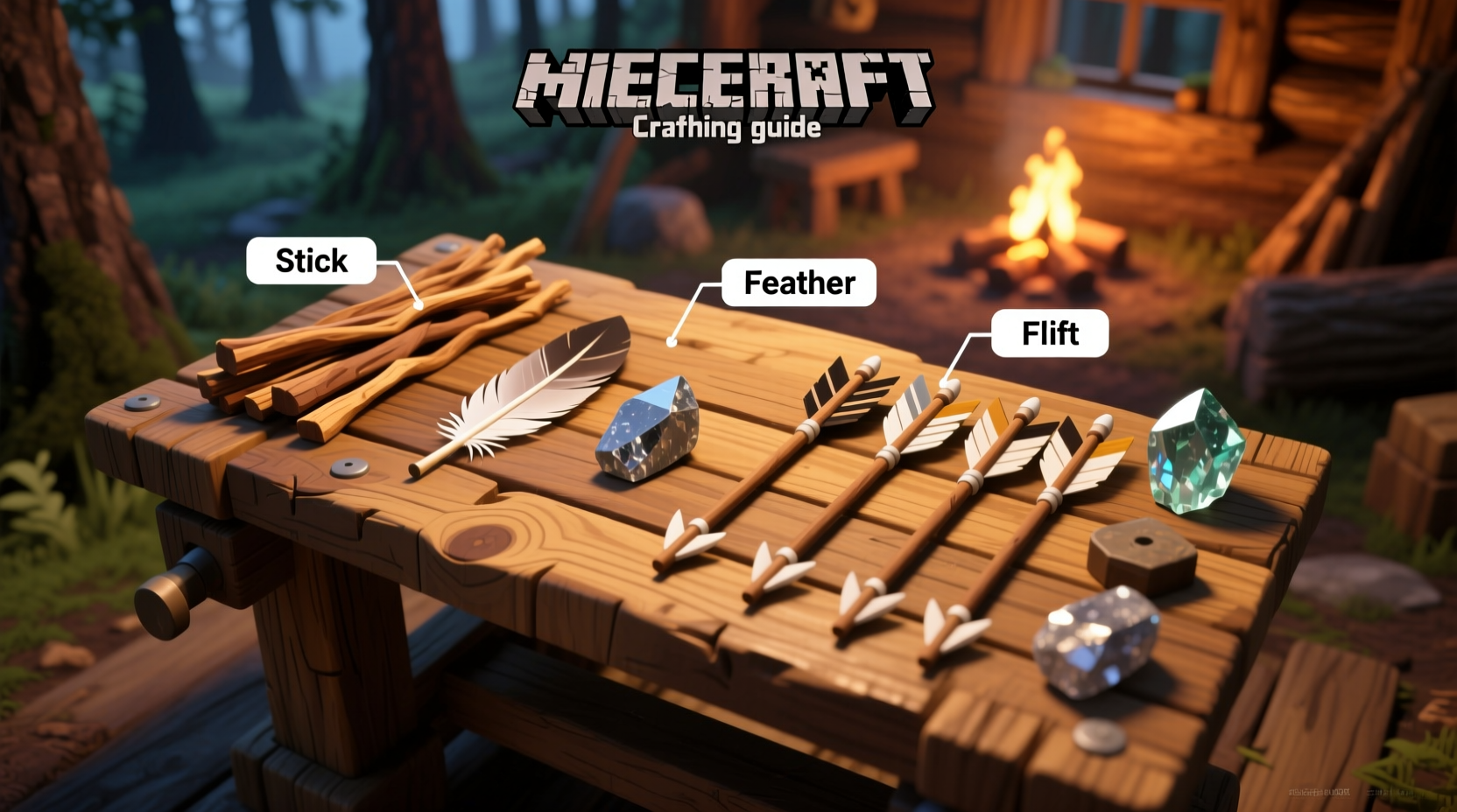 how to craft arrows in minecraft