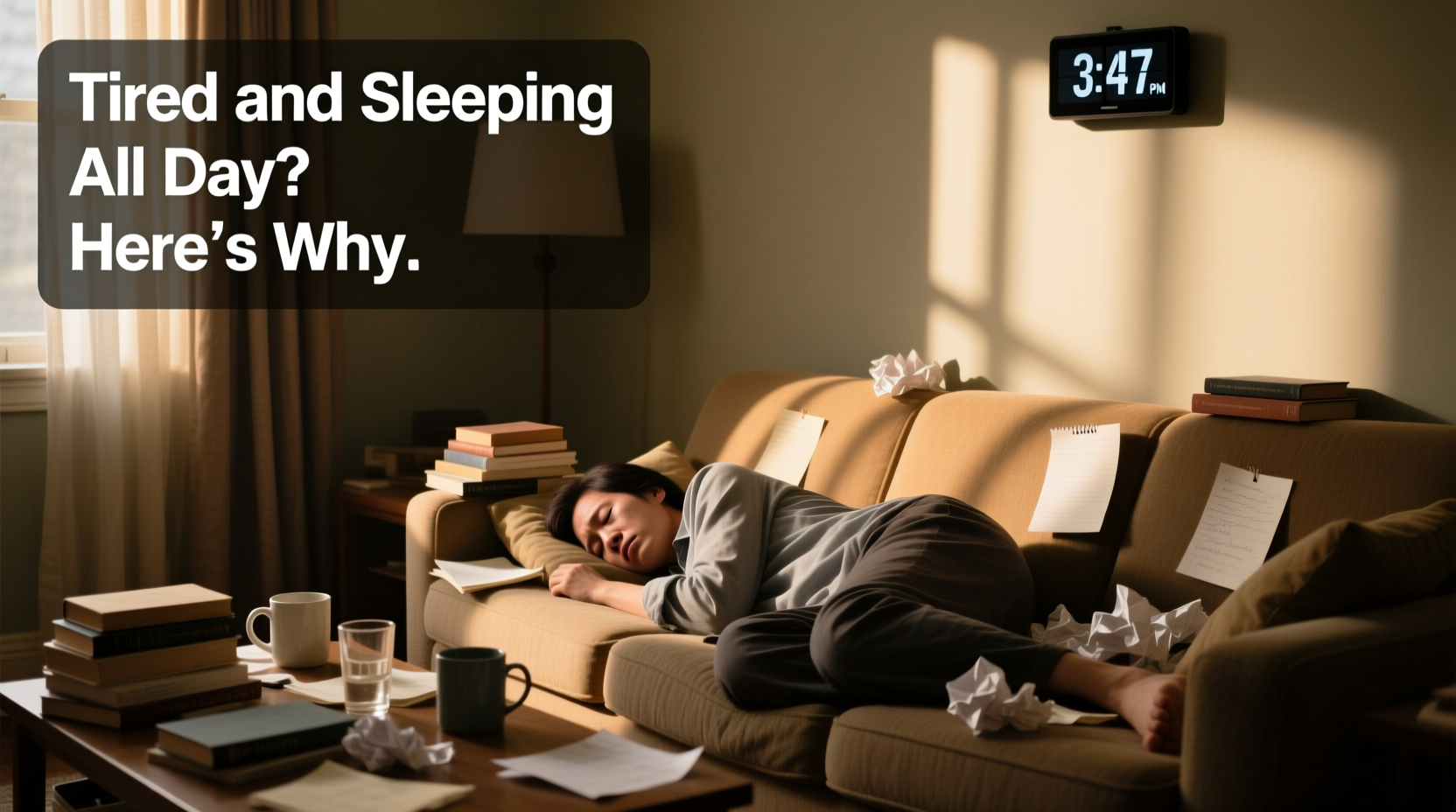 tired and sleeping all day reasons what you can do