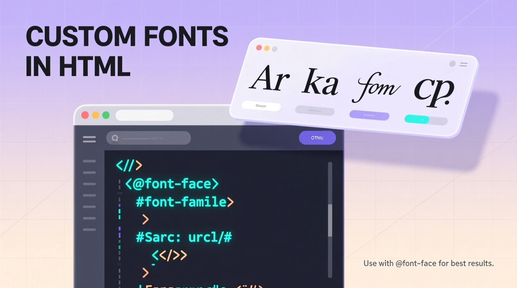 a practical guide to using custom fonts in html for stunning web design