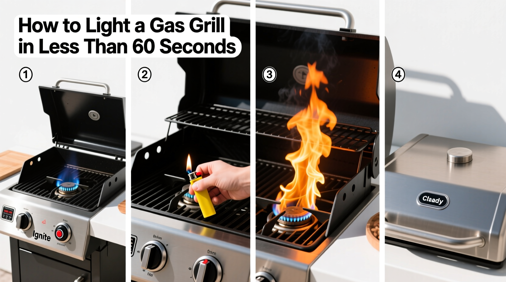 how to light a gas grill in less than 60 seconds