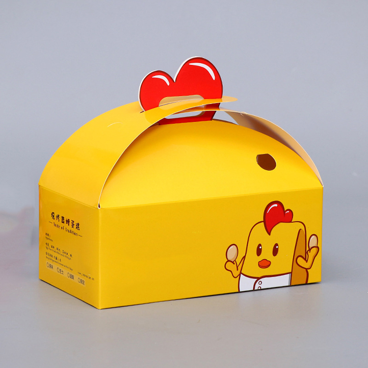 Wholesale Custom Printed Restaurant Roast Chicken Fast Food Packaging Fried French Chips Paper Box