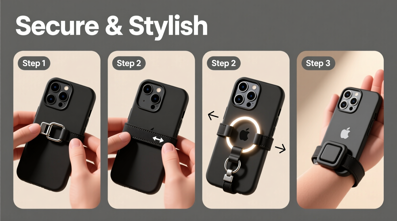 step by step guide to installing a wrist strap on your iphone case for secure and stylish use