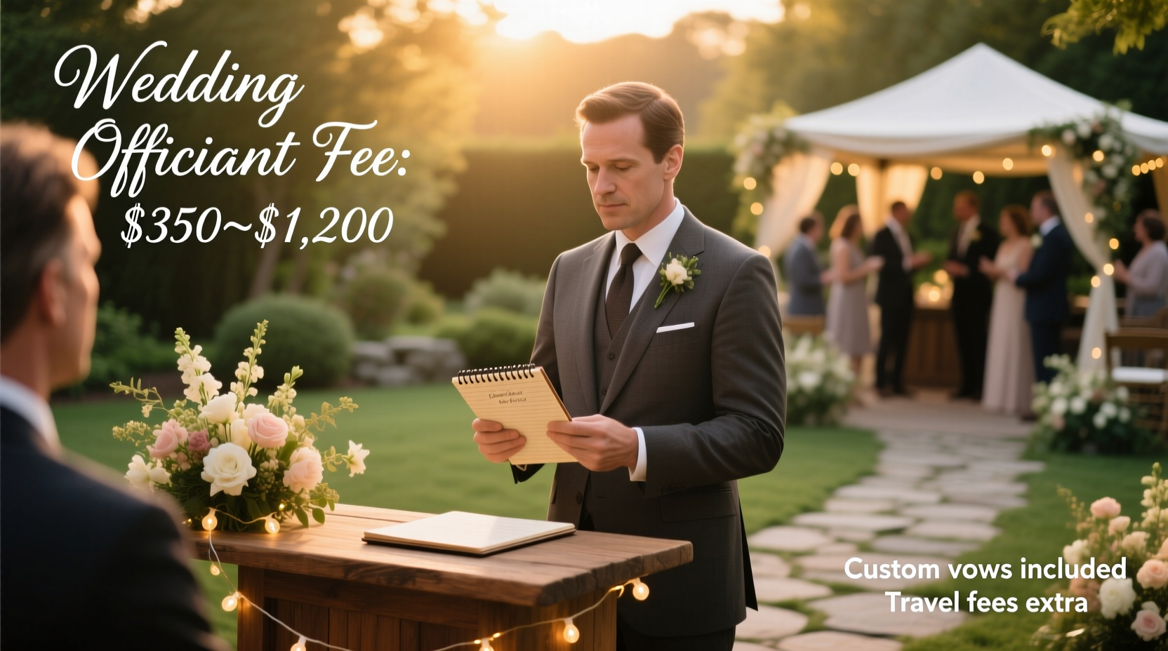how much does it cost to officiate a wedding