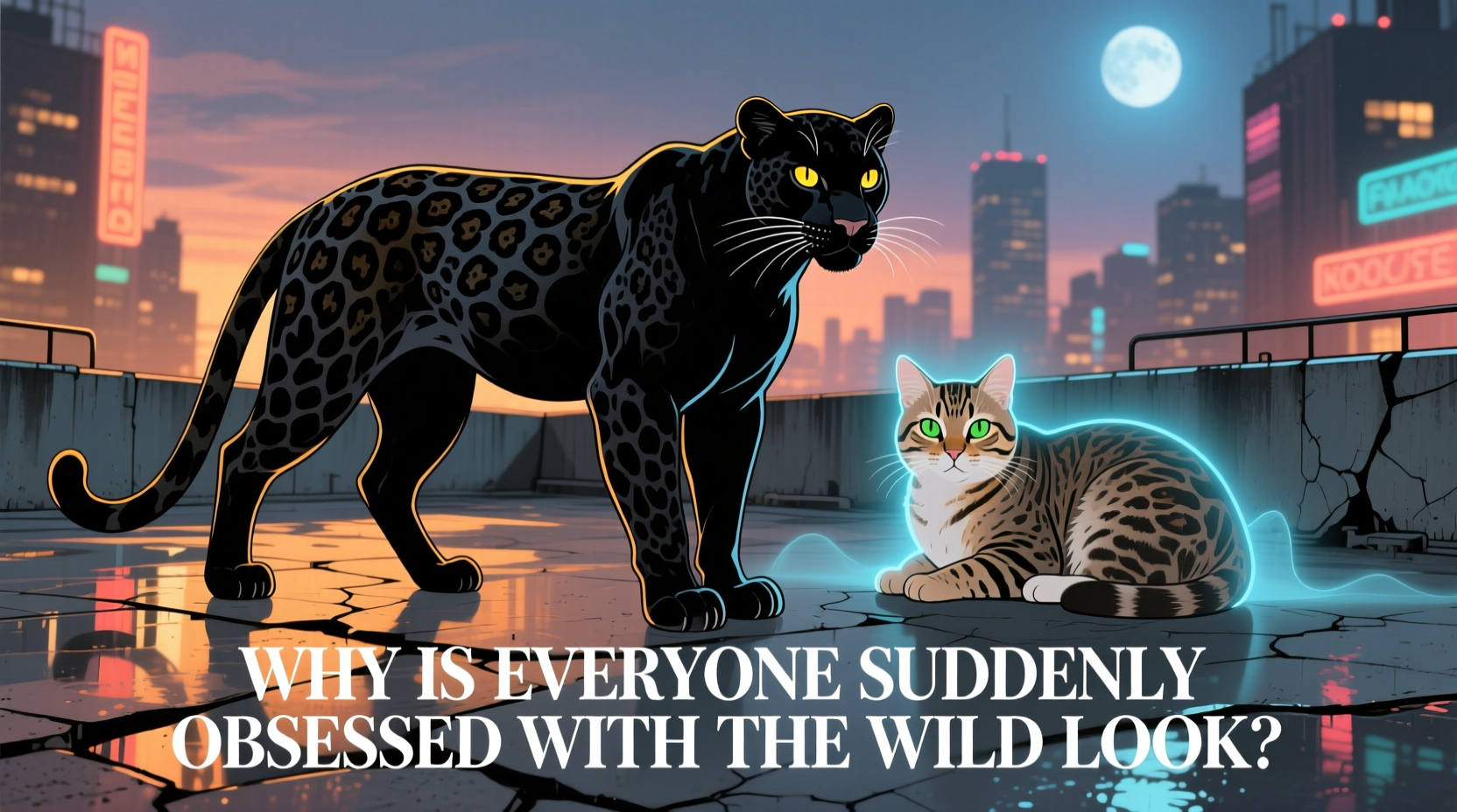leopard vs house cat print why is everyone suddenly obsessed with the wild look