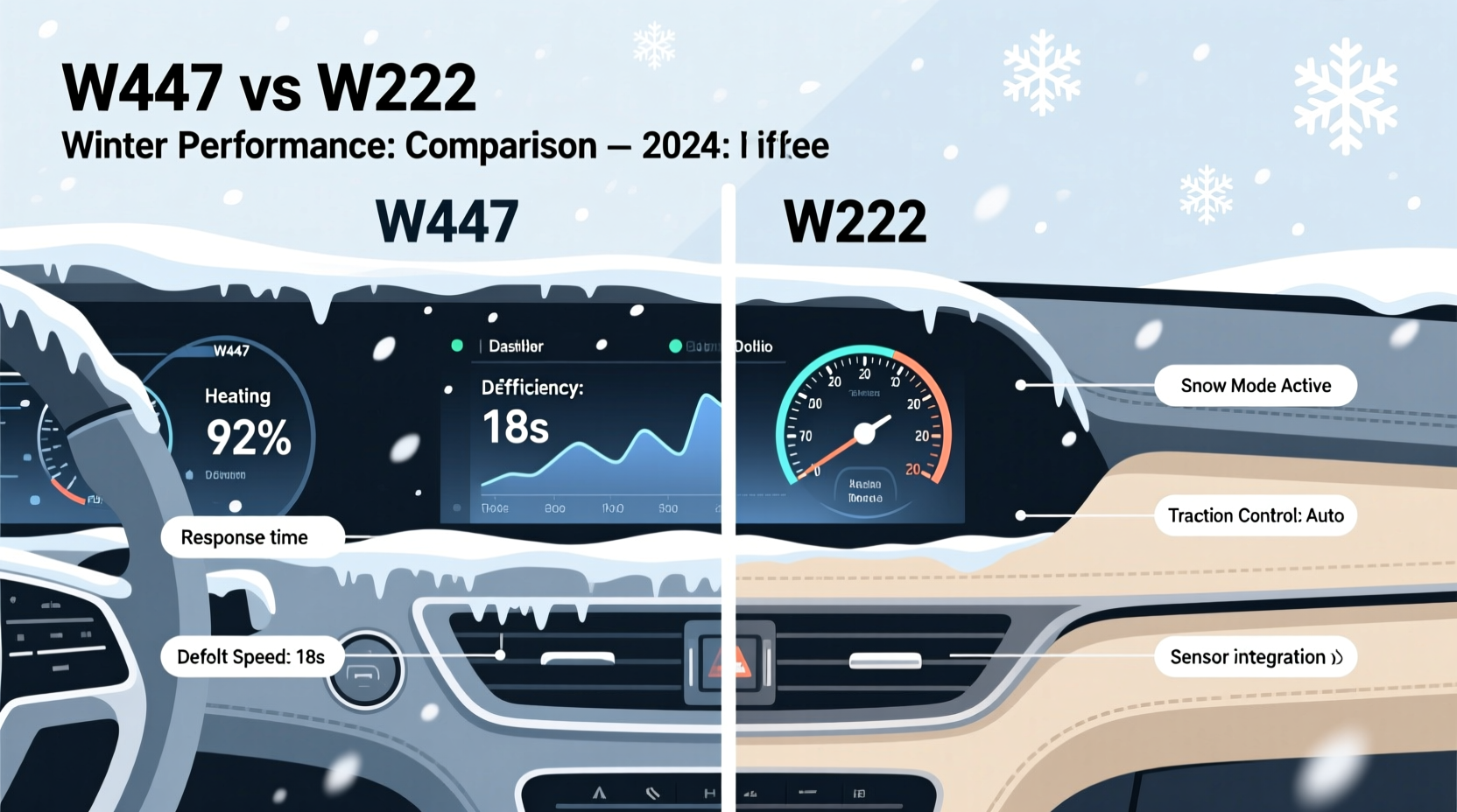 w447 vs w222 dashboard winter