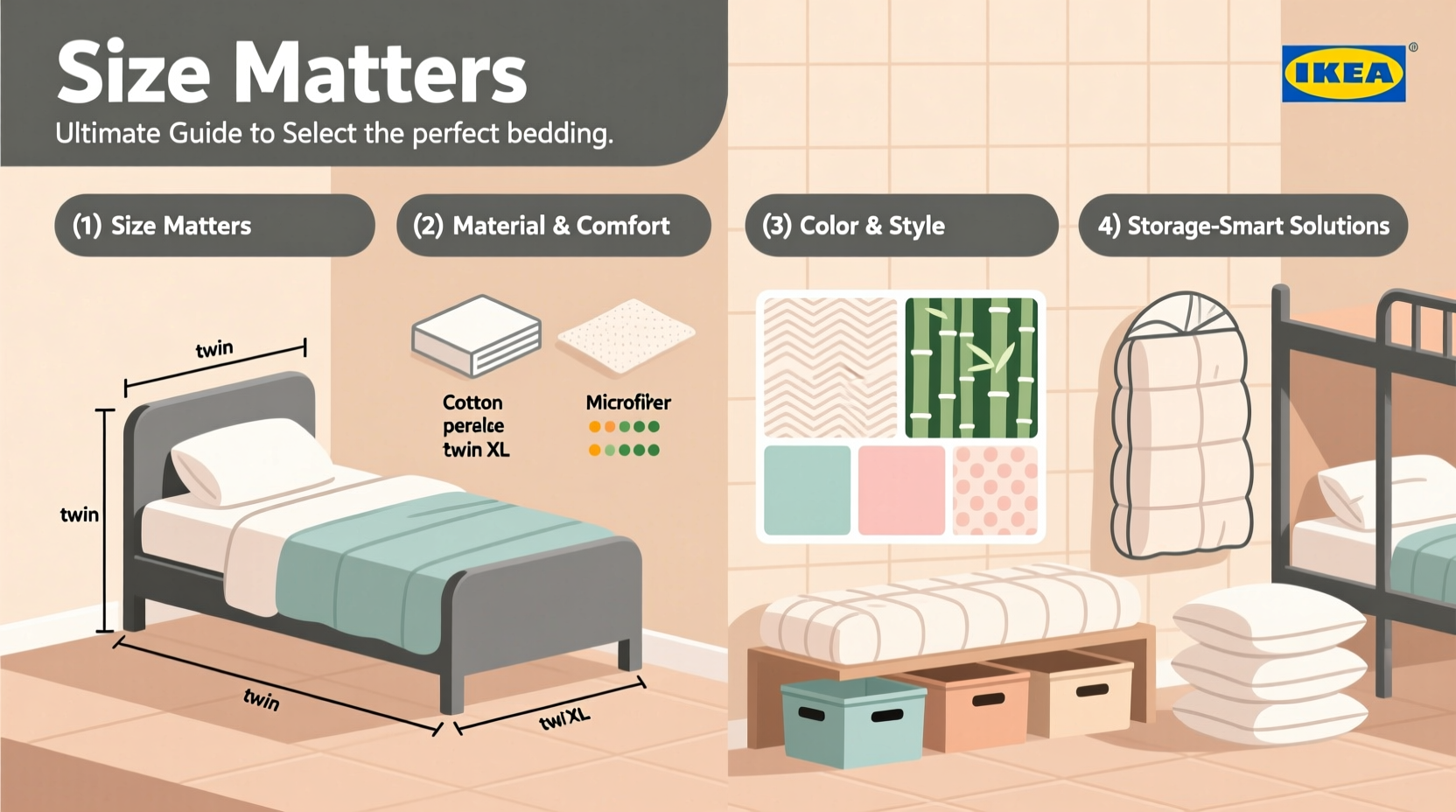 ultimate guide to selecting the perfect bedding for a cozy and functional student dorm room
