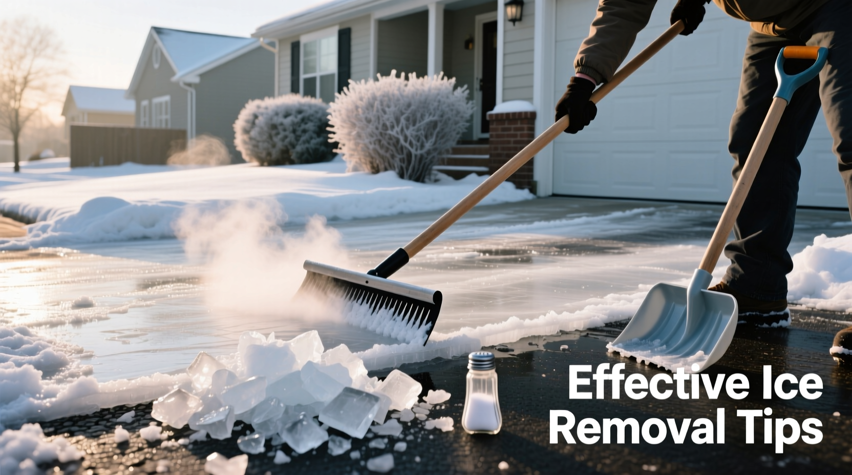 effective methods for the best way to get rid of ice on driveway