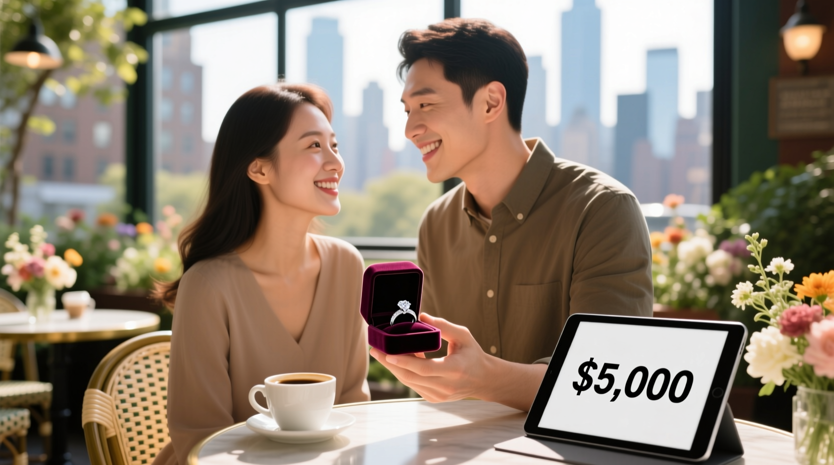 $5,000 buys a stunning solitaire—or three months of shared rent and zero debt stress