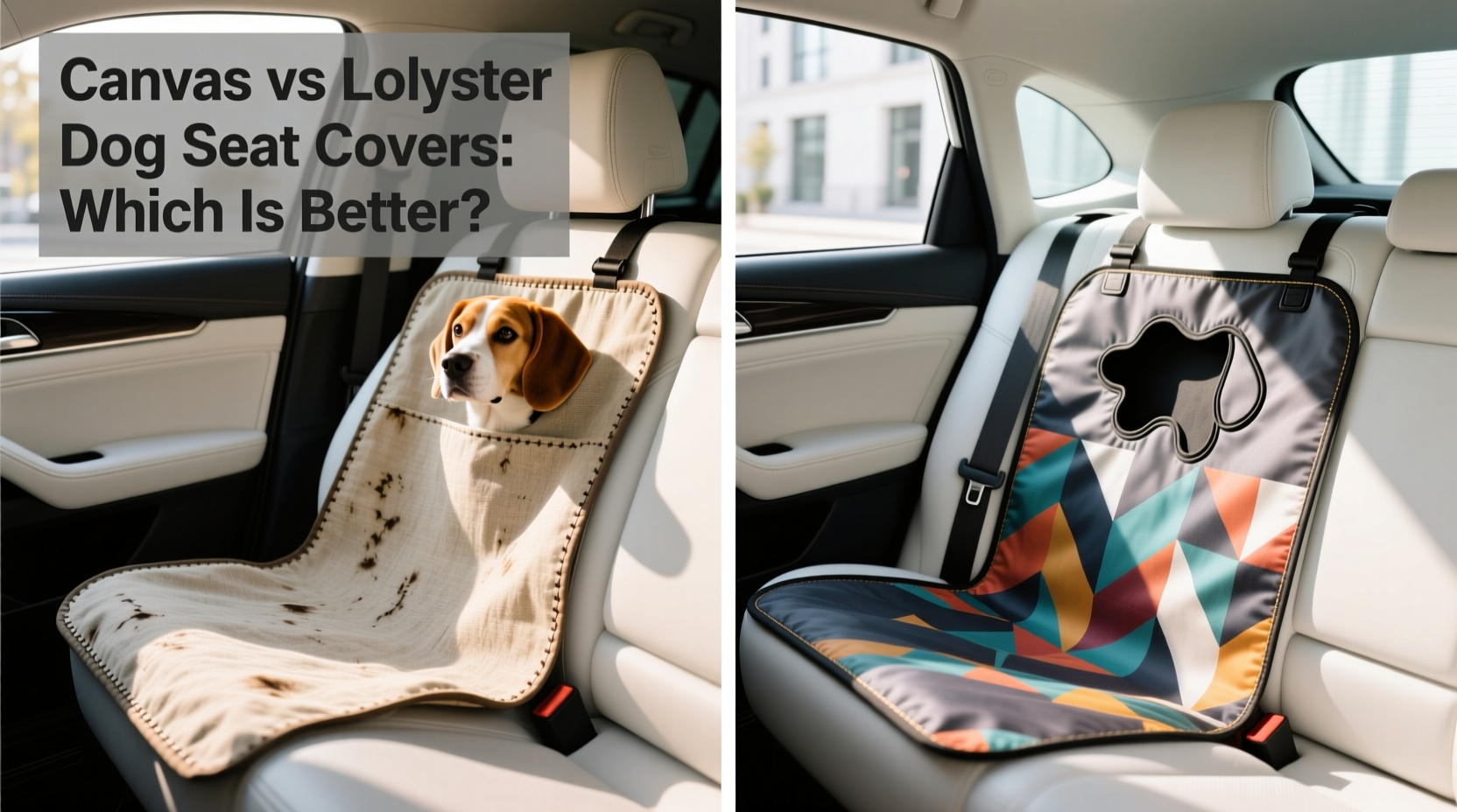 canvas vs polyester dog seat covers