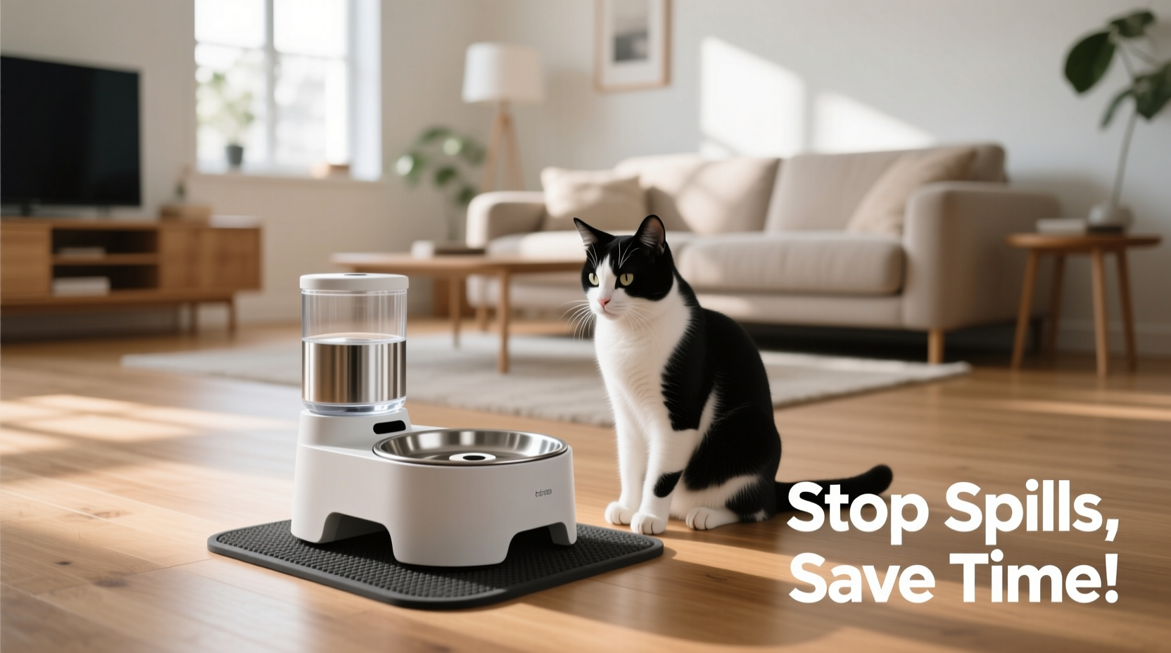 effective strategies to prevent your cat from tipping over its water bowl for a cleaner home