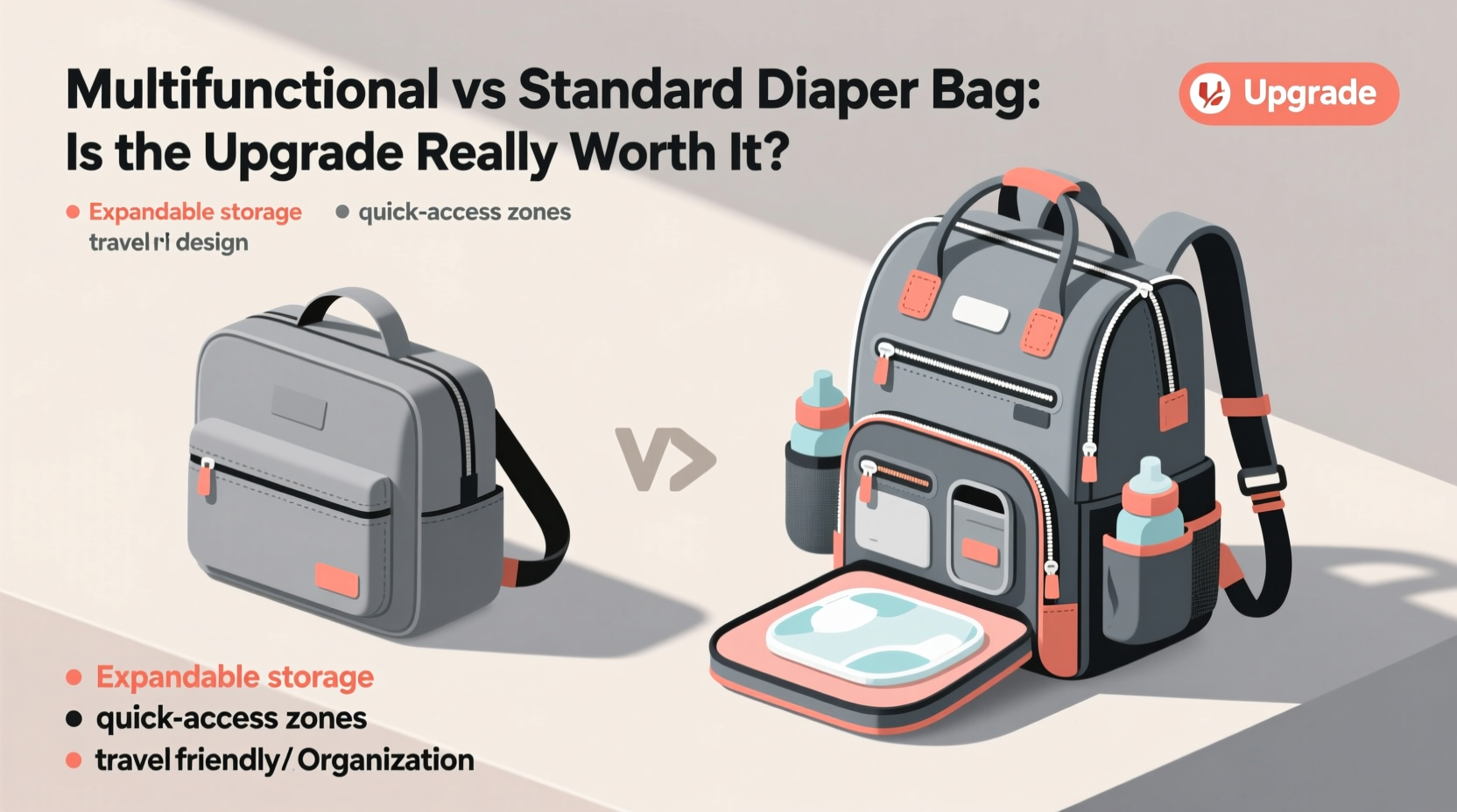 multifunctional vs standard diaper bag is the upgrade really worth it