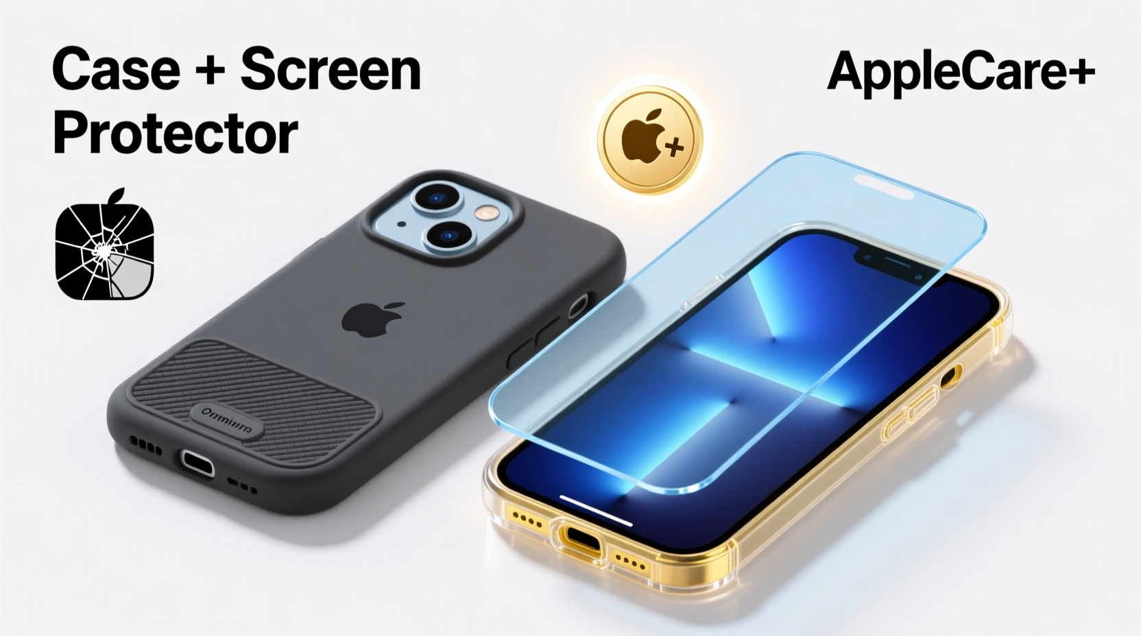 iphone case vs applecare is a screen protector and case enough or do i need applecare