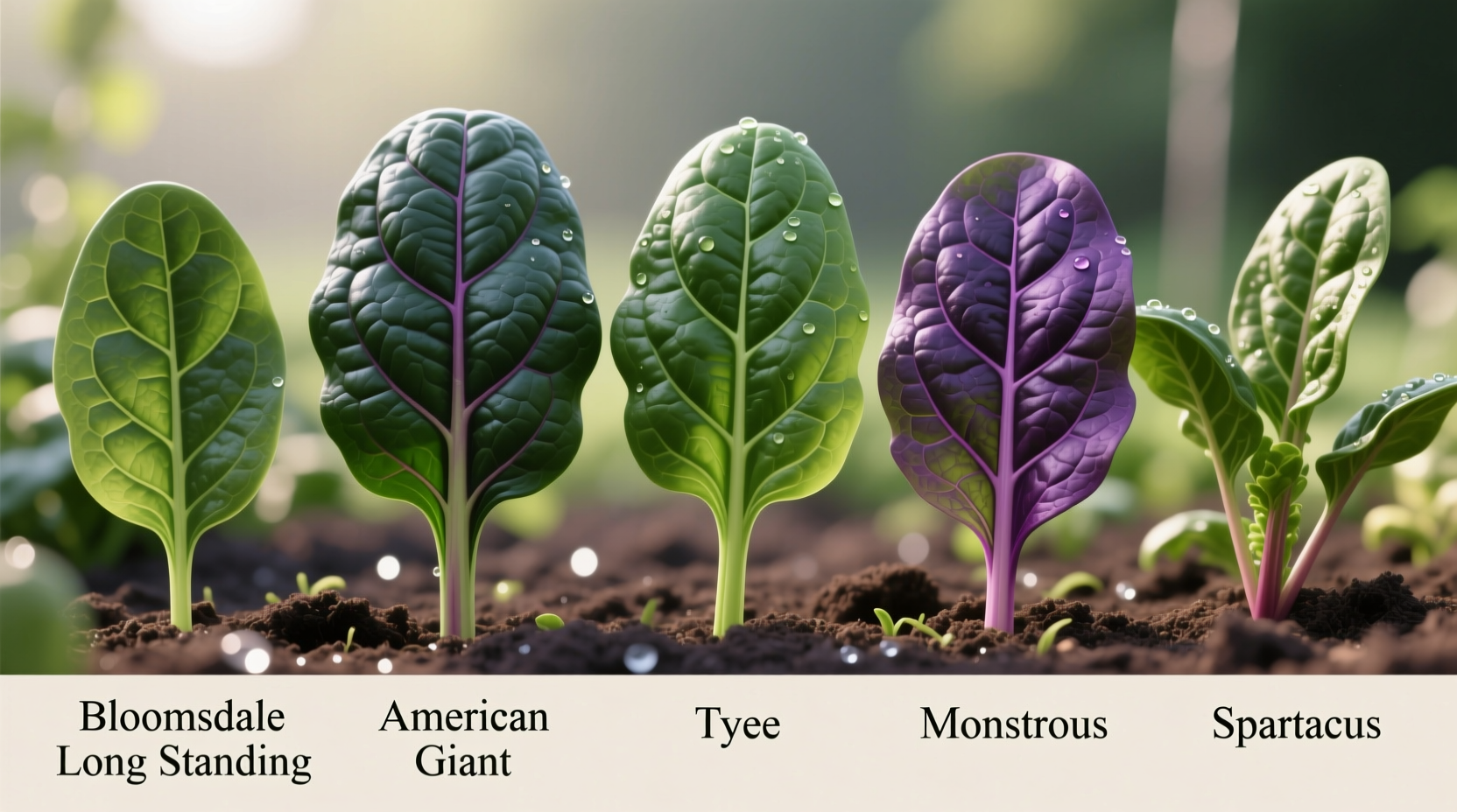 types of spinach