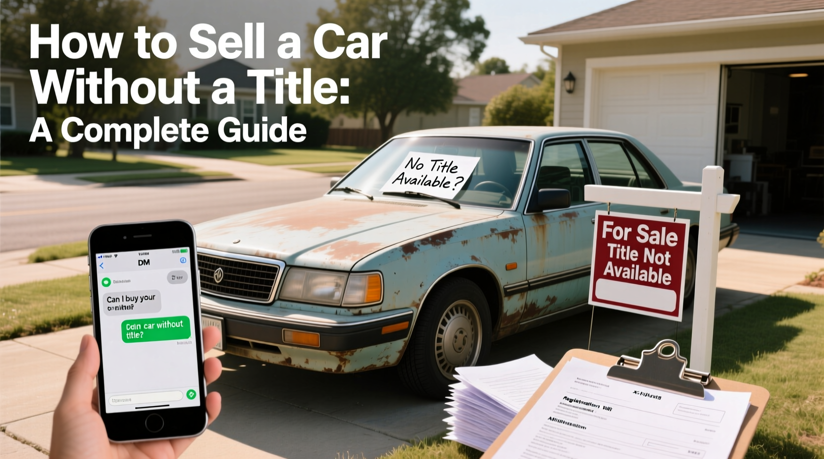 how do you sell a car without title