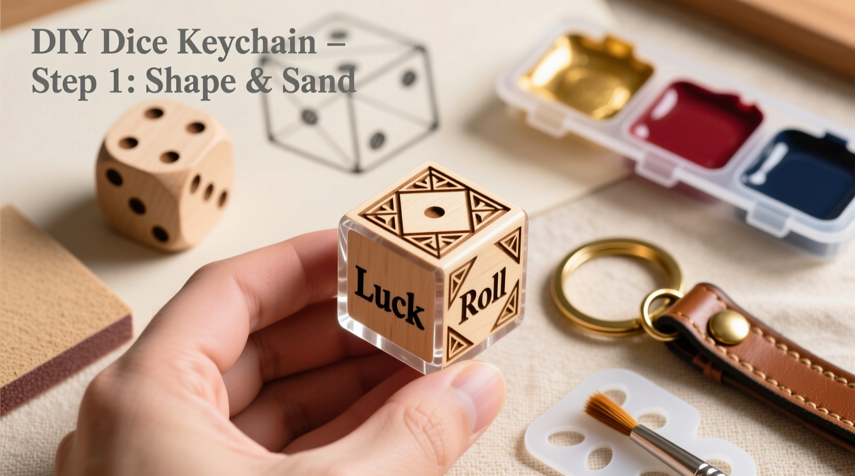 step by step guide to crafting your own custom diy dice keychain at home