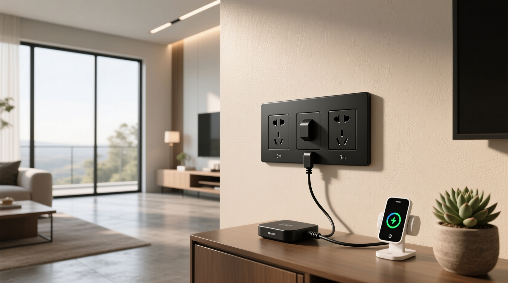3 gang socket with 2m cable practical guide