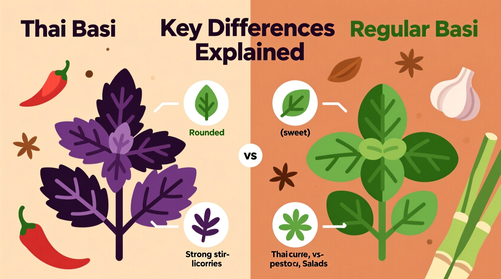 Thai Basil vs Regular Basil: Key Differences Explained