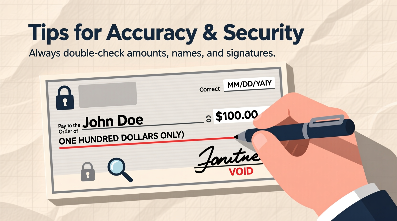 mastering how to write a 100 check correctly tips for accuracy and security