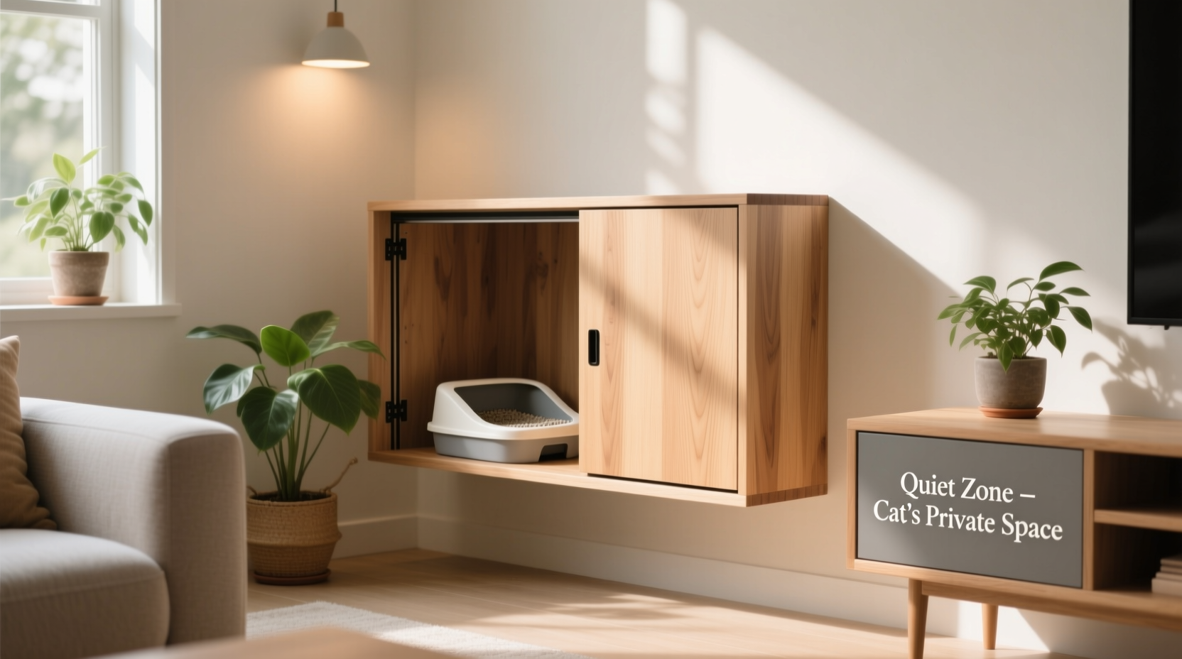 where is the best place to keep cat litter box for peace and privacy