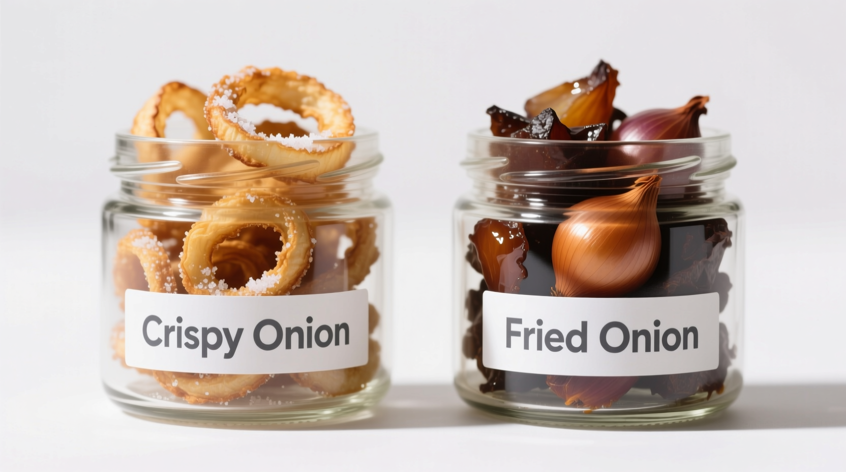 difference between crispy onion and fried onion