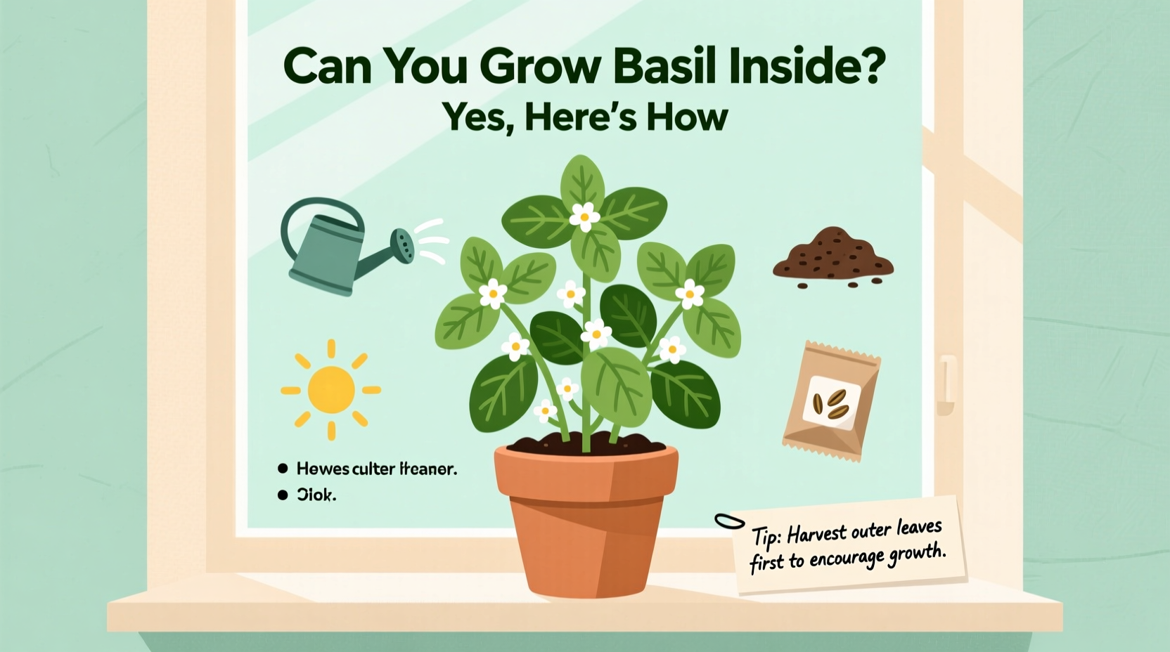 can you grow basil inside