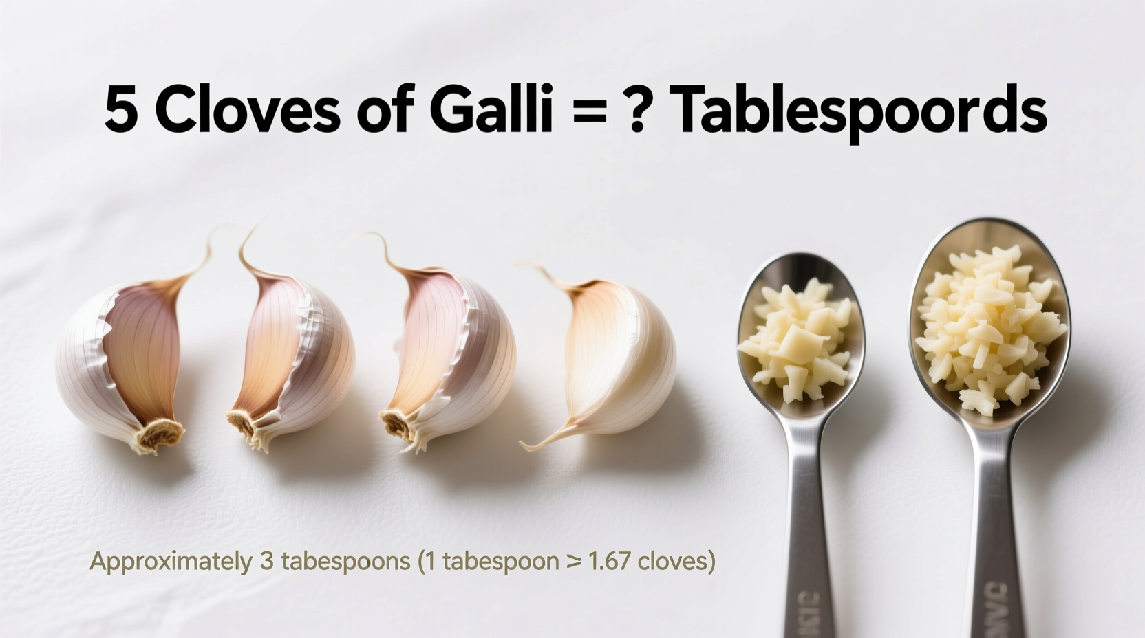 how many tablespoons is 5 cloves of garlic