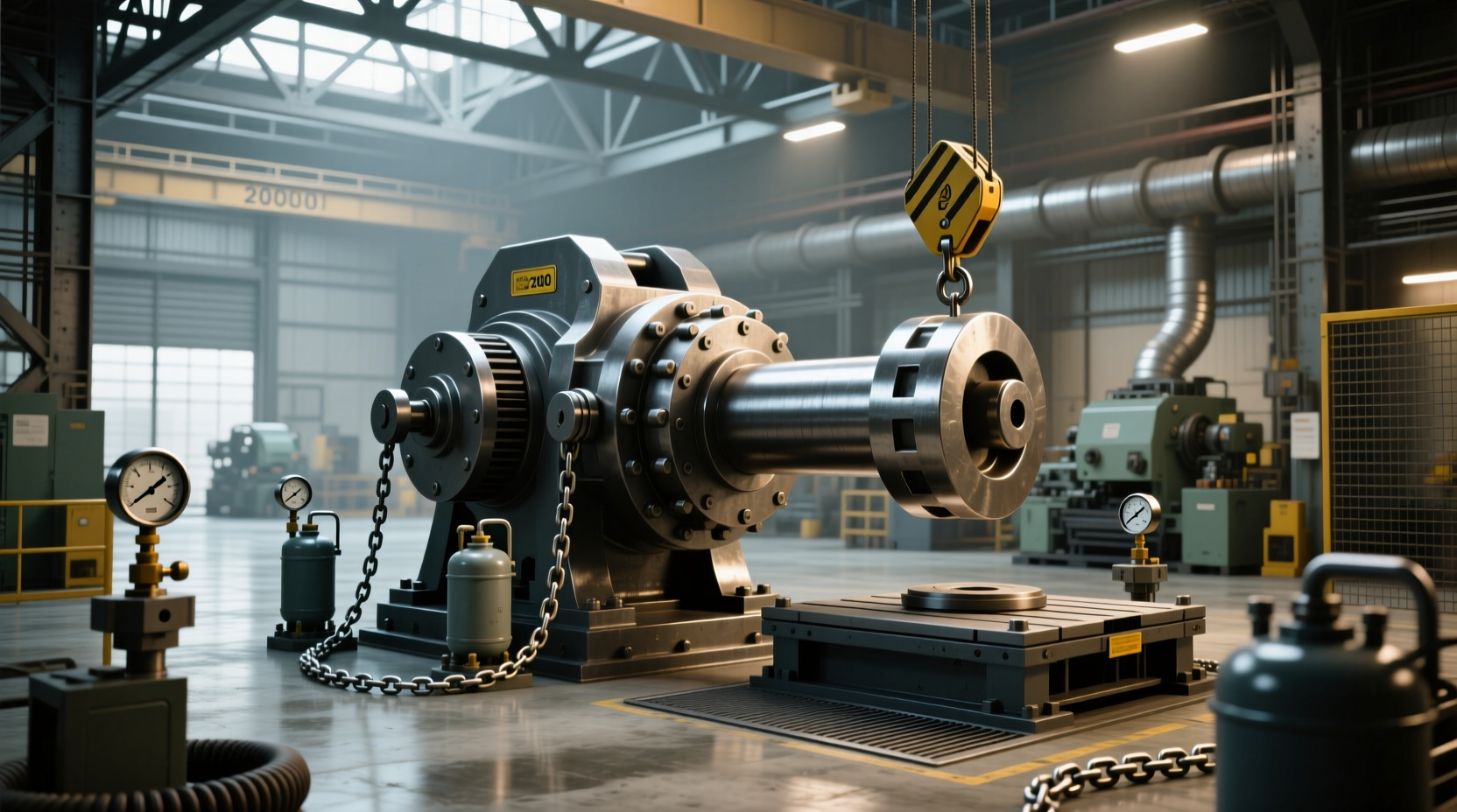 200 ton hydraulic jack guide