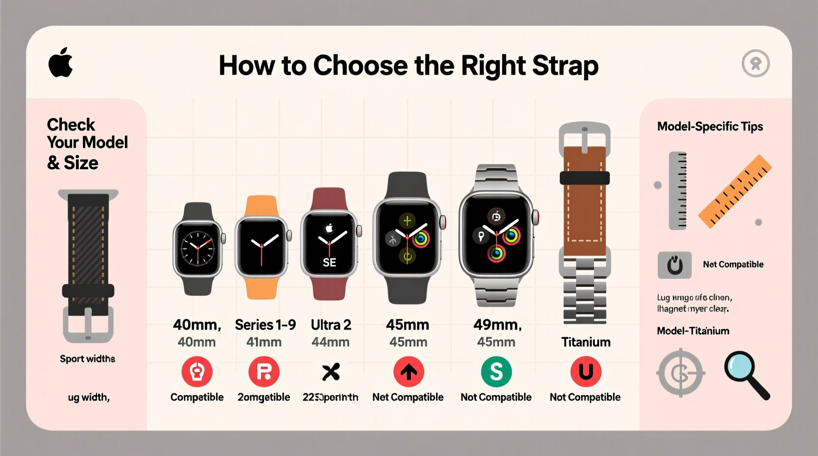 how to identify the right apple watch strap for your model a complete compatibility guide