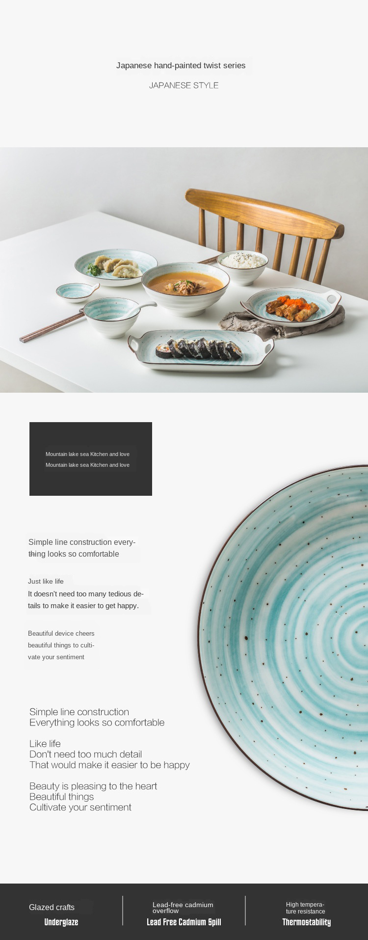 Restaurant Ceramic Dinnerware Sets Plate Rice Salad Noodles Bowl Soup Plate Set For Home Hotel