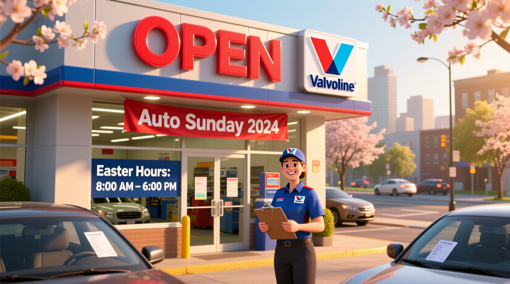 is valvoline open on easter