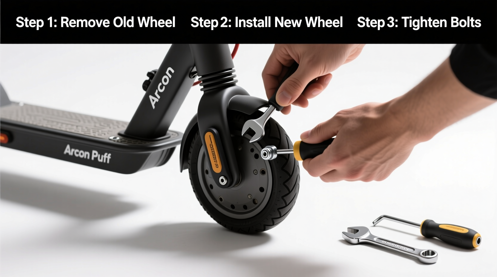 how to easily install wheels on your arcon puff a step by step guide
