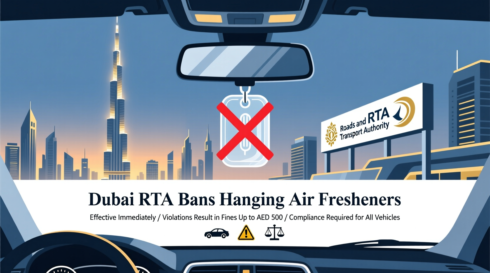 dubai rta air freshener rules