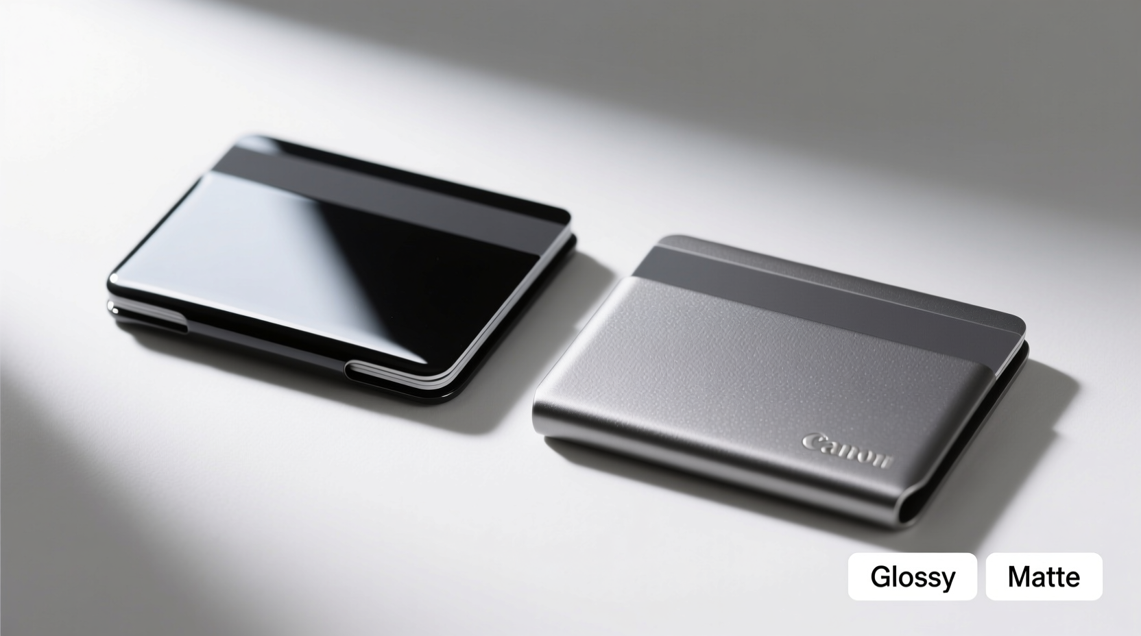 glossy vs matte card holders does the finish really matter