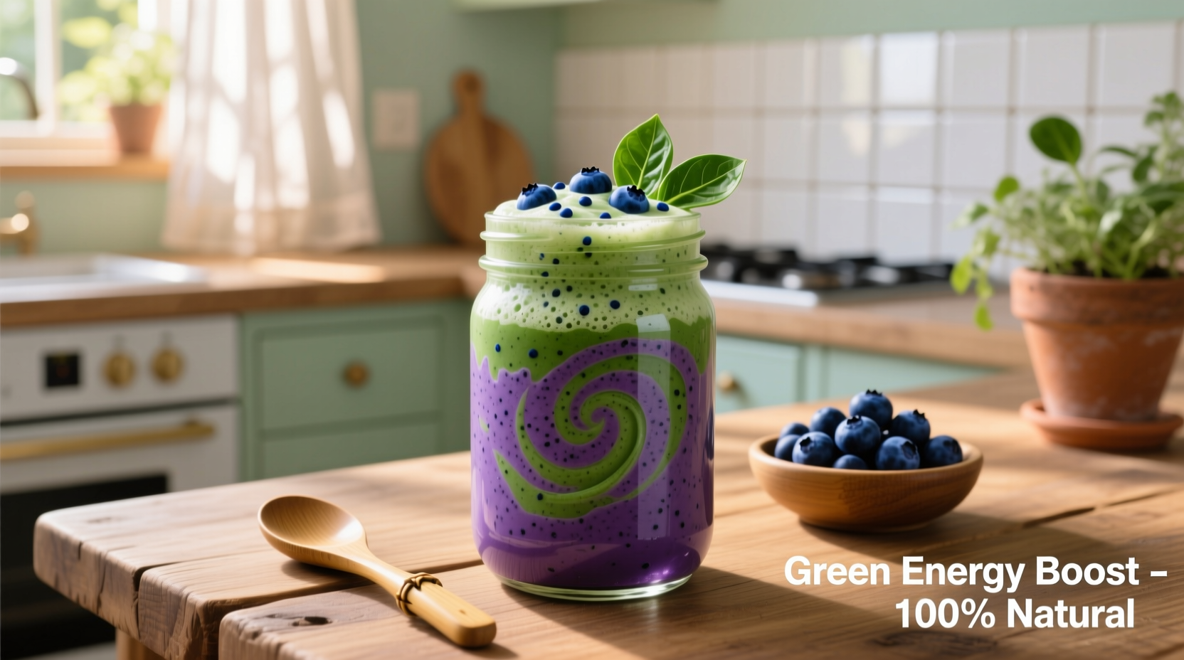 blueberry and spinach smoothie
