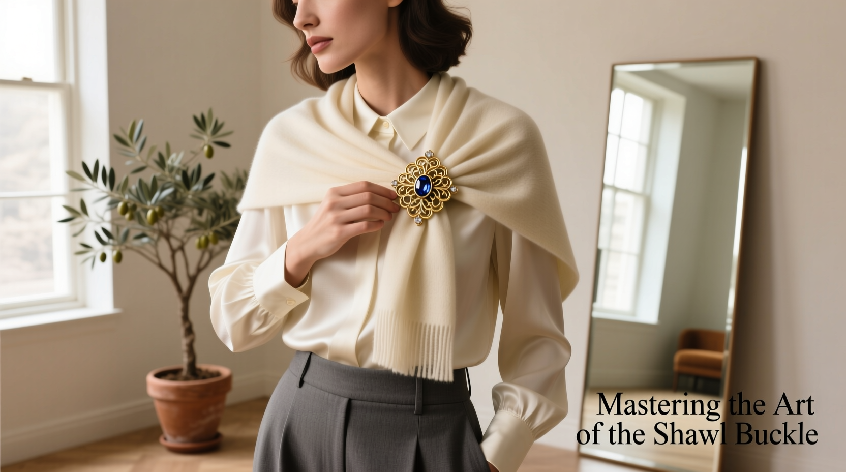mastering the art of using a brooch as a stylish shawl buckle practical tips and ideas
