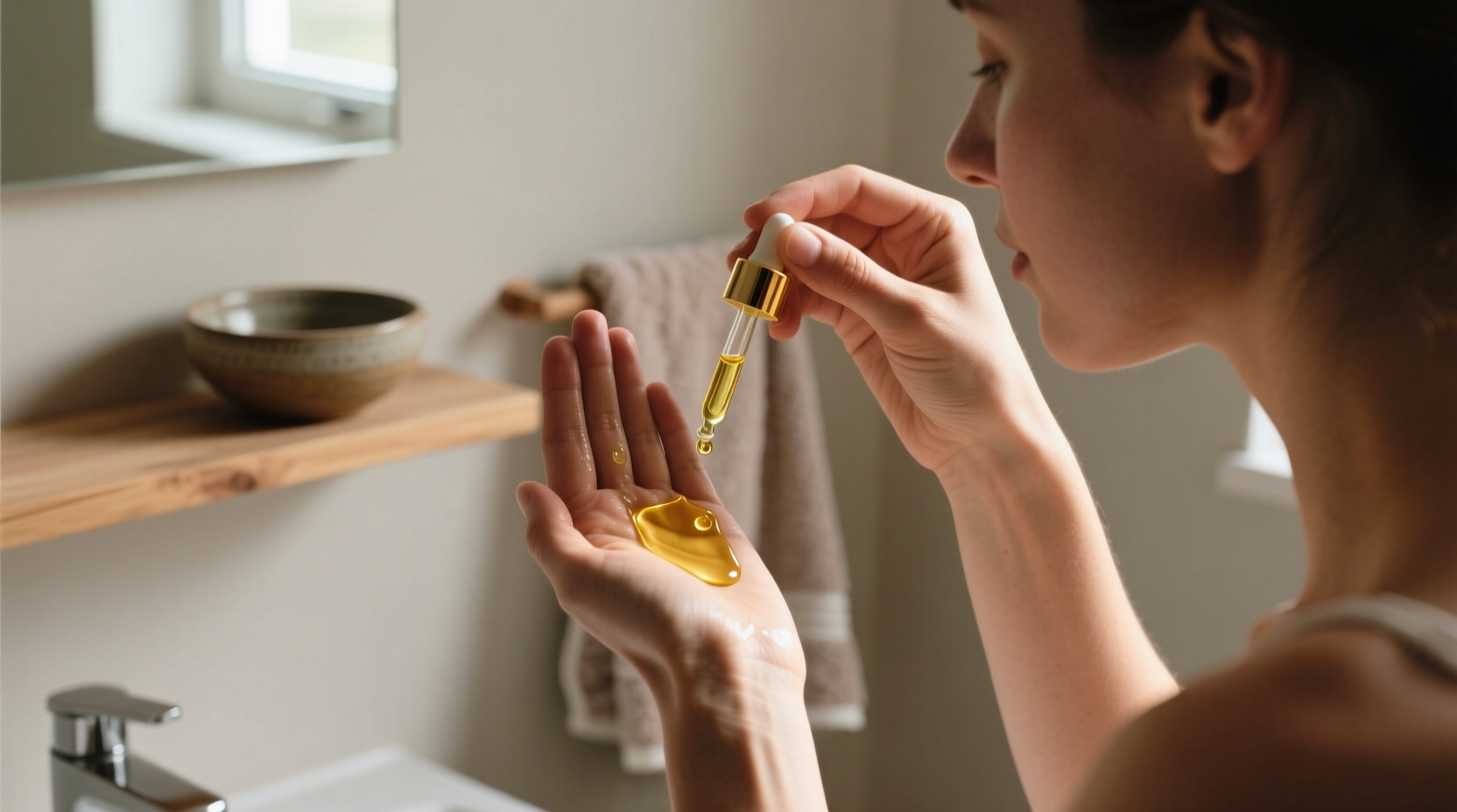 skip fancy lotions and use oil moisturize your skin