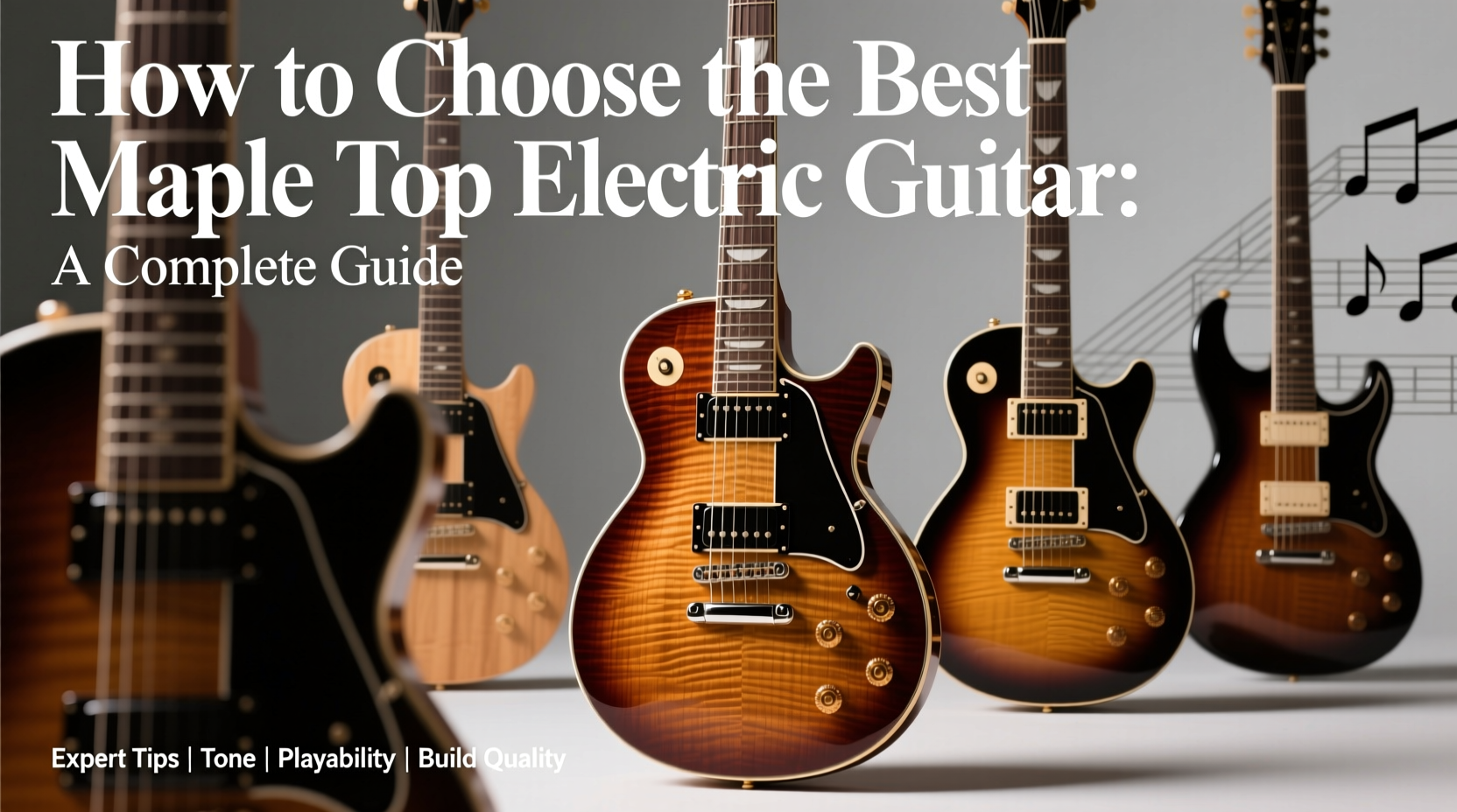 maple top electric guitar