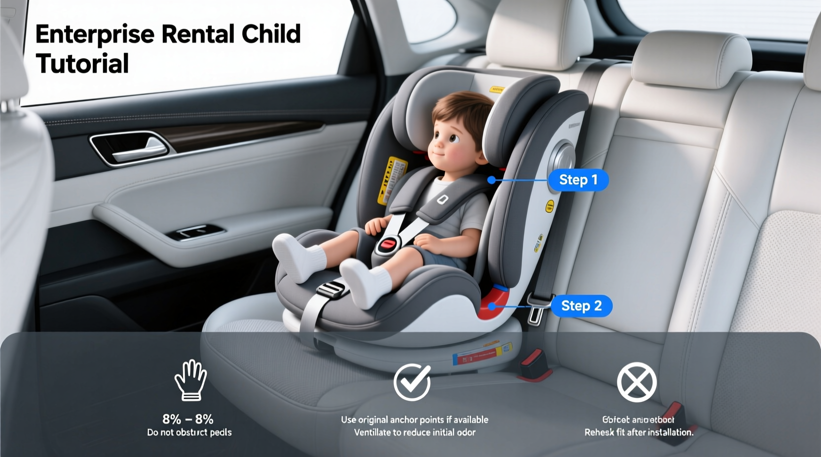 enterprise car rental child booster seat