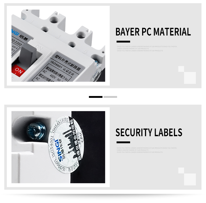 Singi SWM1E Manufacturer factory 3P 100a mccb molded case circuit breaker