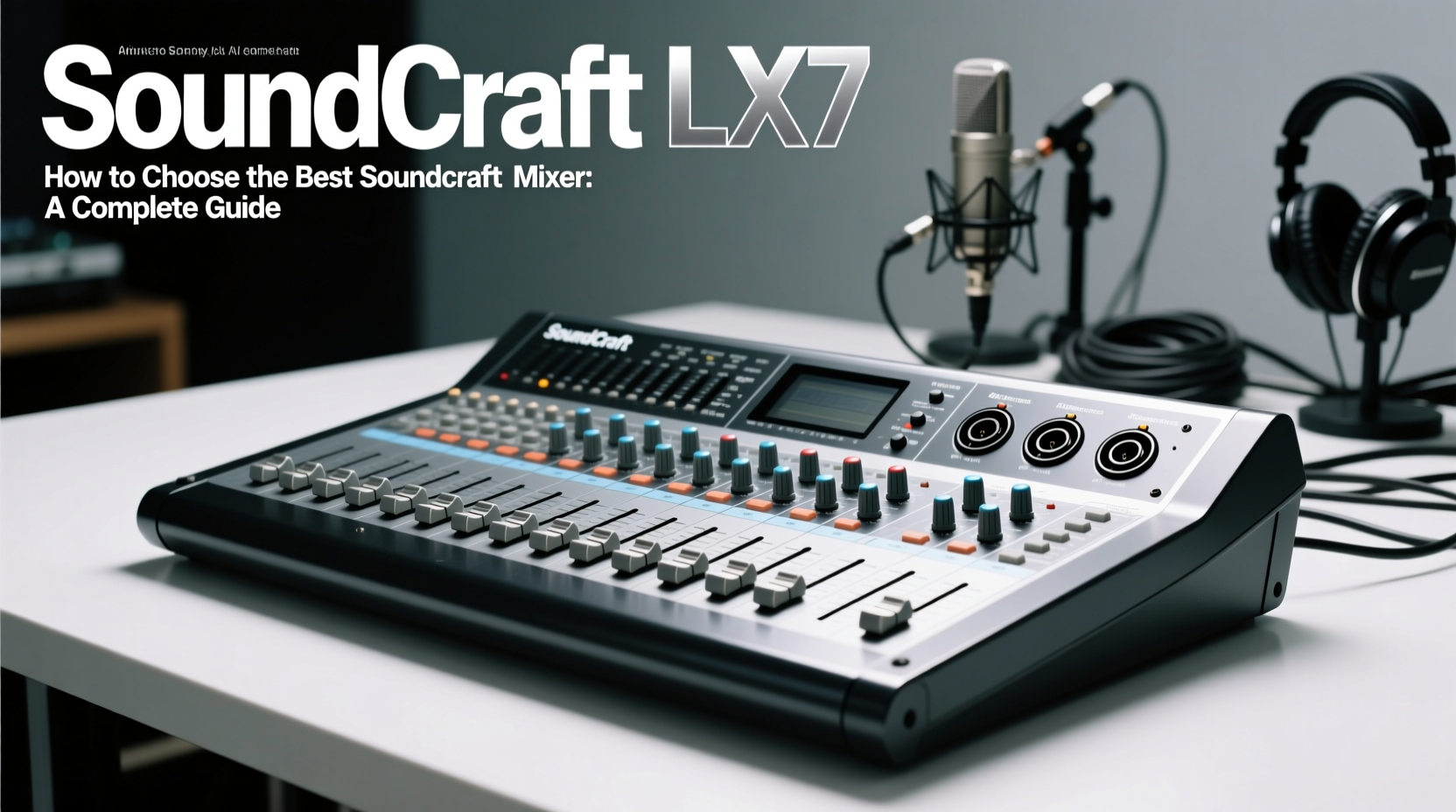 soundcraft lx7 mixer original