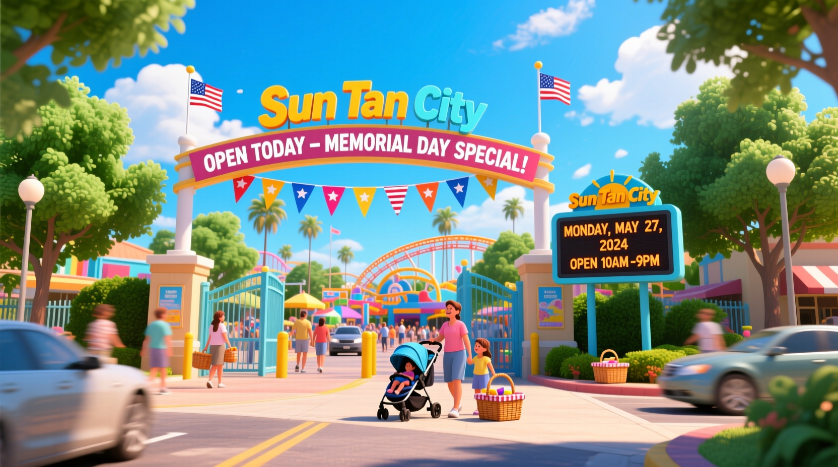 is sun tan city open on memorial day