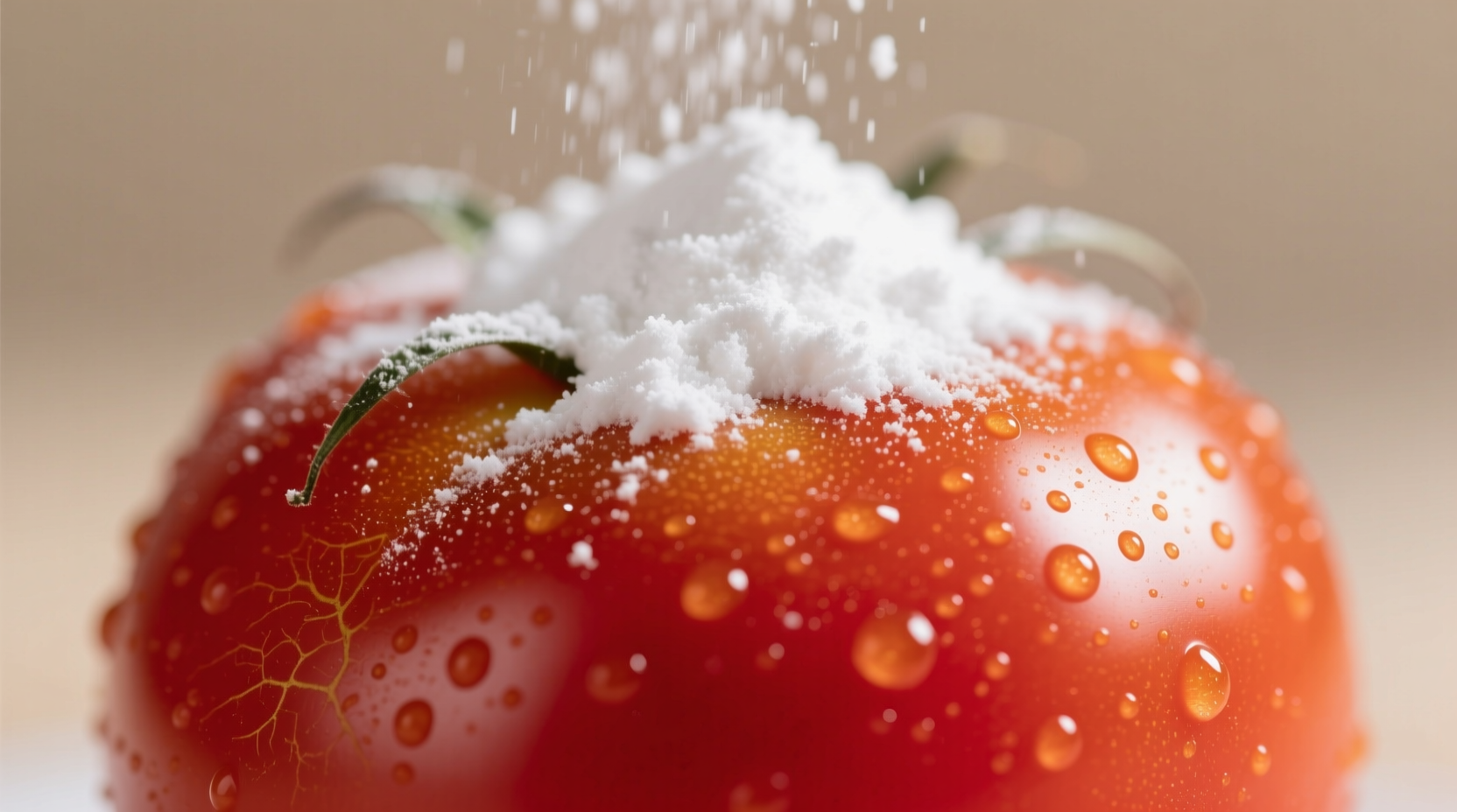 baking soda on tomato