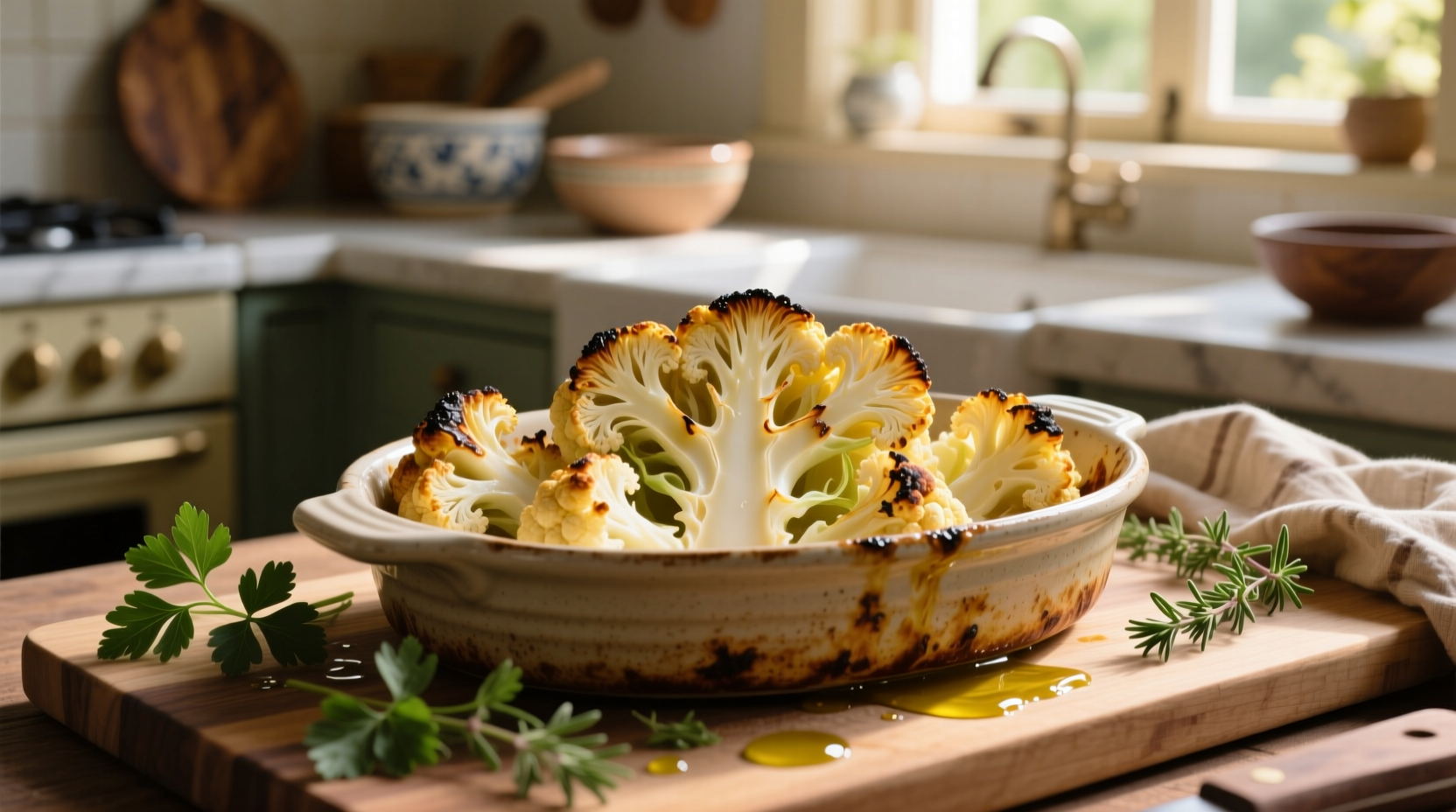 Perfect Baked Cauliflower: Crispy Oven Recipe in 25 Minutes