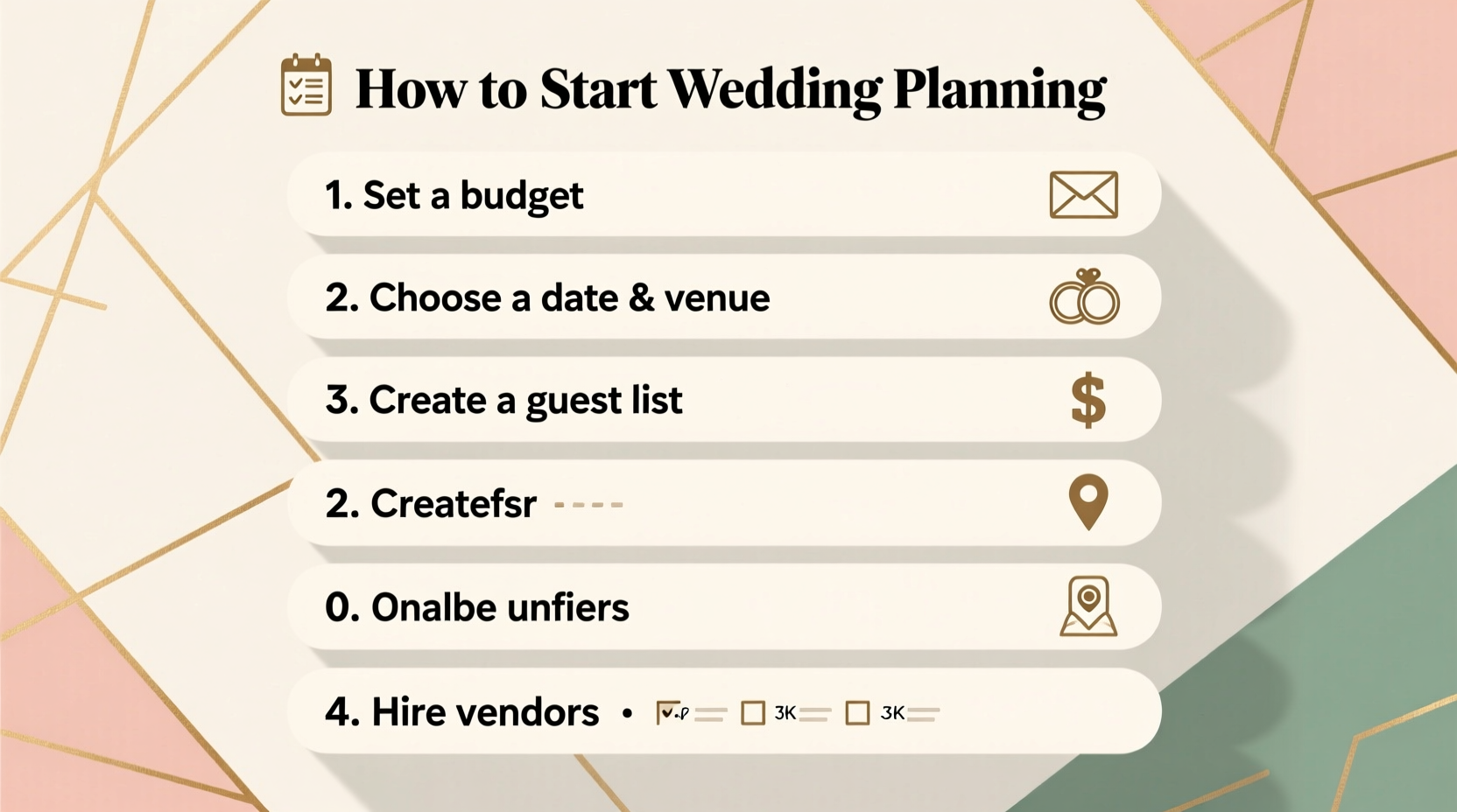 how to start wedding planning