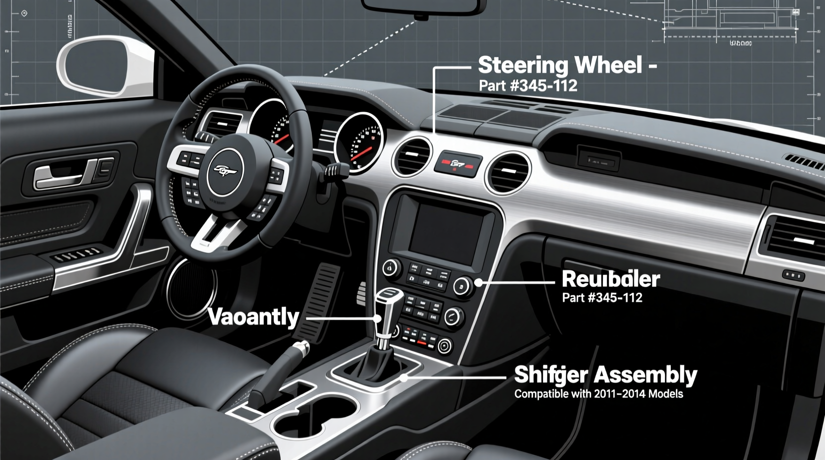 2011 mustang gt interior replacement